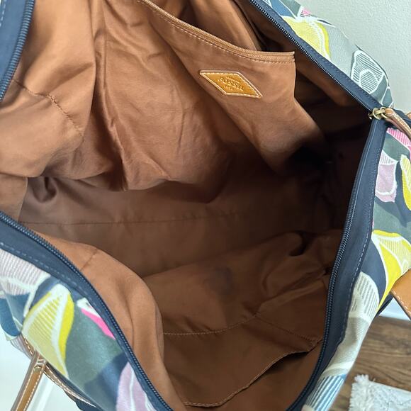 Fossil Eliza Weekender Floral Duffel Tote Bag Multicolor - Picture 12 of 12
